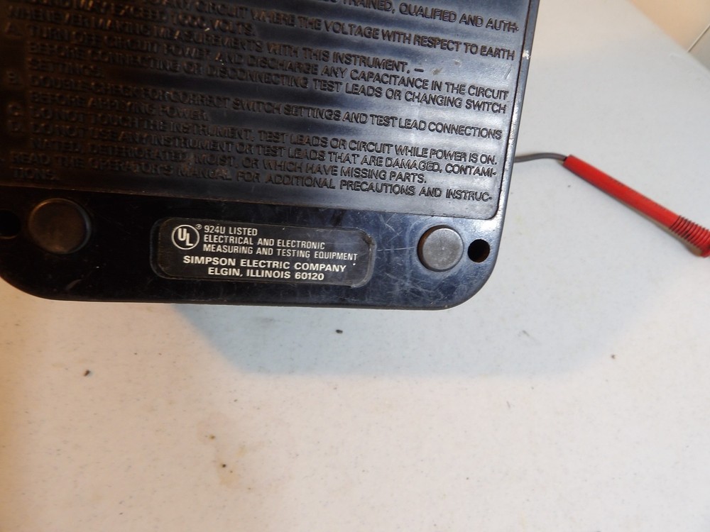 Vintage Simpson Model 260 Volt ( untested )