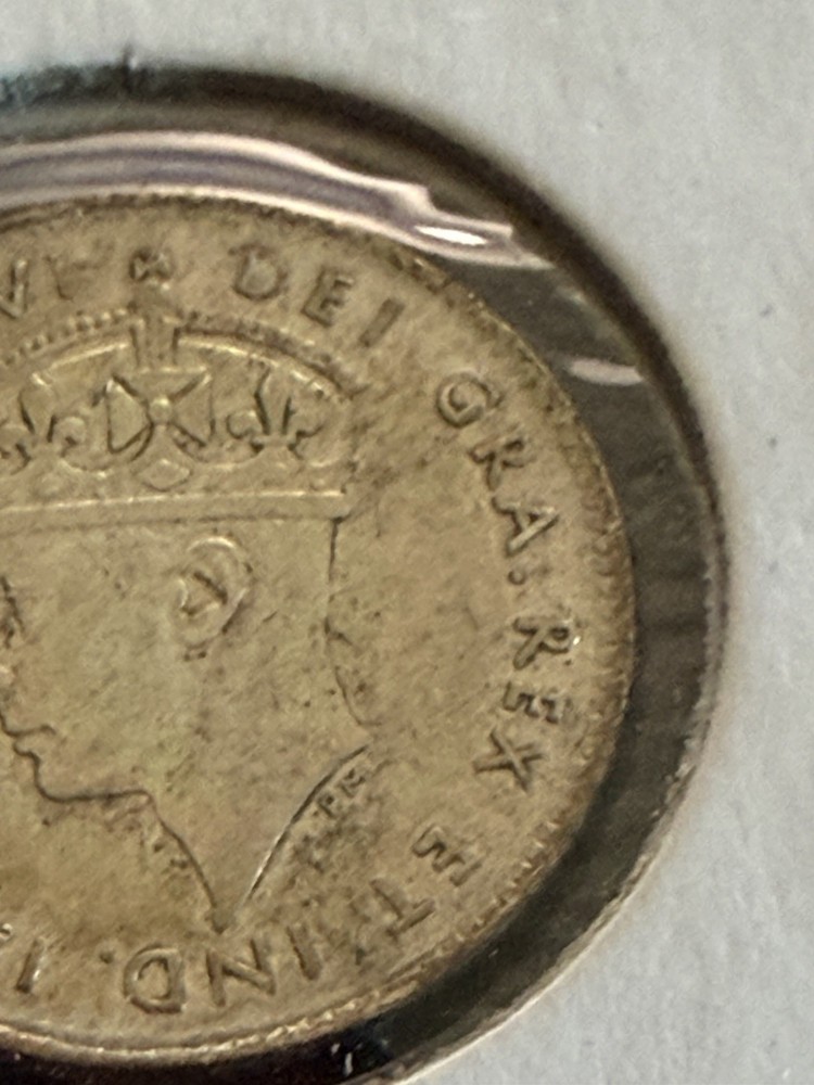 1947 C Newfoundland 5 Cents Silver Nice Grade