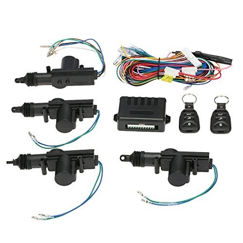 Universal Keyless Entry System Kit - 4PCS 12V Door Lock Actuator, Remote Central