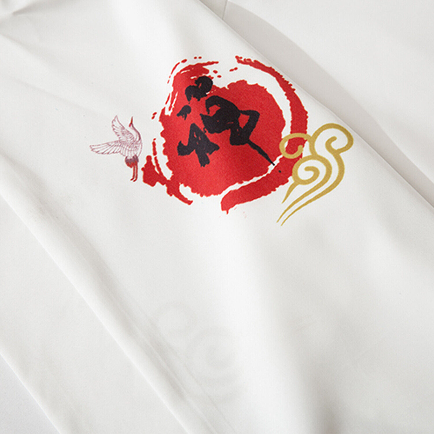 Niepce Men's Sun on the Waves Kimono Lightweight Harajuku T-shirt Cardigan