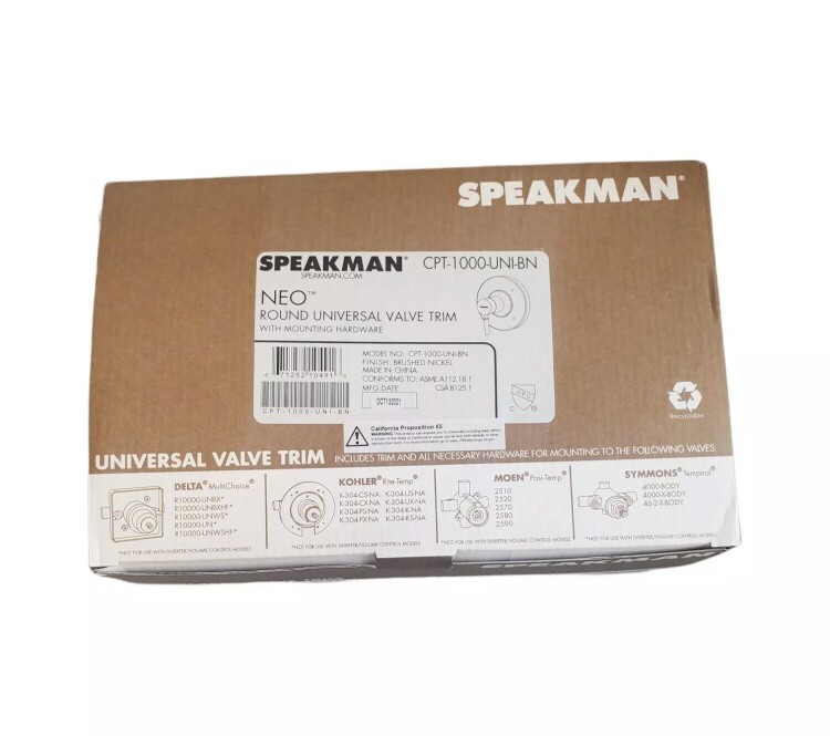 Speakman CPT-1000-UNI-BN Easy Handle Replacement Kit Open Box