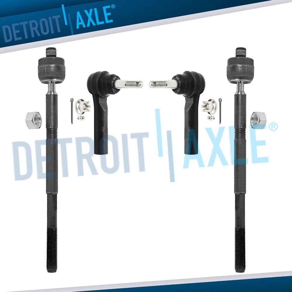 Front Inner & Outer Tie Rods Complete Kit for 2014 2015 2018 Chevrolet Impala