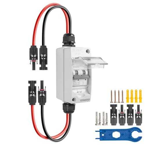 Solar Panel Disconnect Switch，1000V 50Amp Solar Breaker， IP65 DC1000V 50Amp
