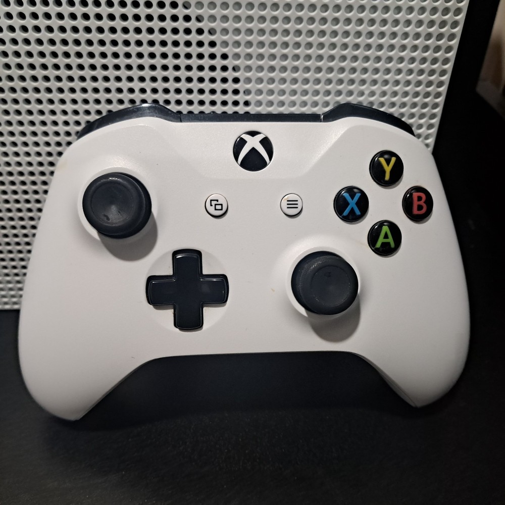 Xbox One S White 1 Console Disc Version & Controller HDR 4K Enhanced Microsoft