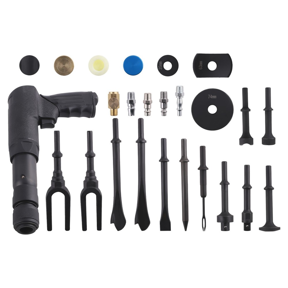 Multi-functional Air Hammer Tool Set With Case Pneumatic Hammer Piece Chisel Kit