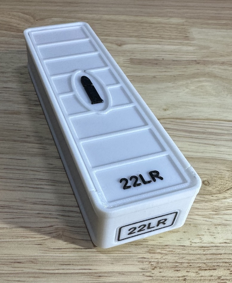 Stackable 22LR Ammo Box 100rd Capacity (6 Pack)