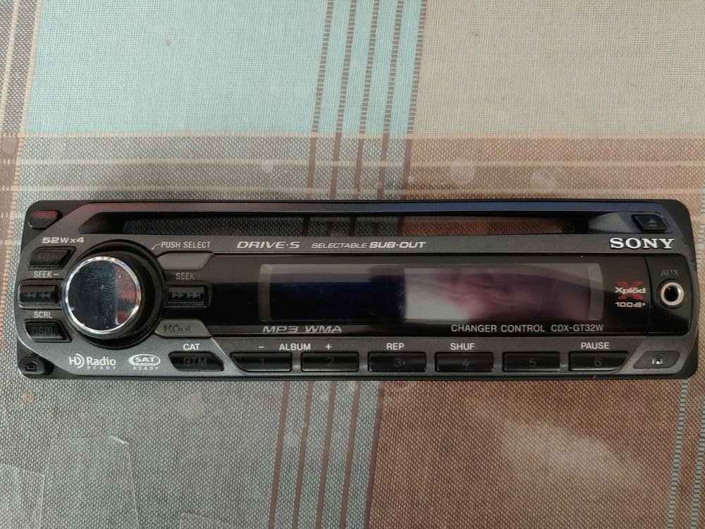 cdx-gt32w faceplate tested sony