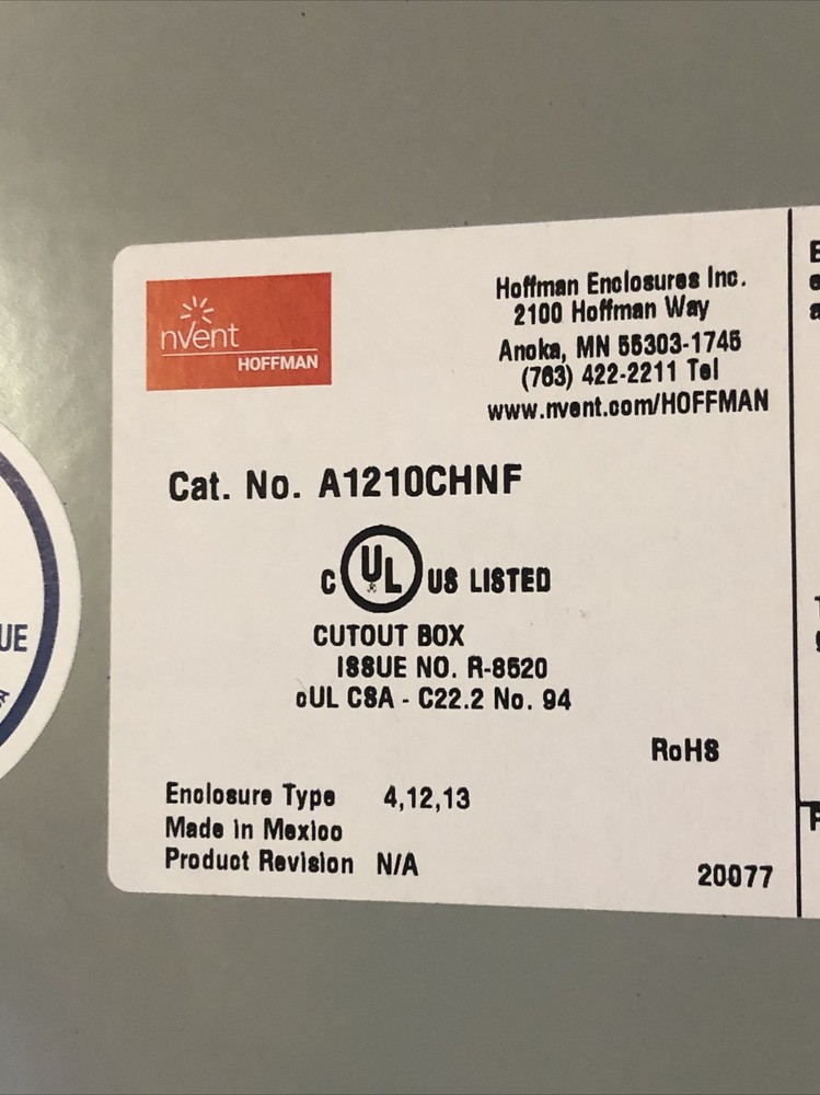 OVERHEAD DOOR Operator Division Door Control Systems A1210CHNF.