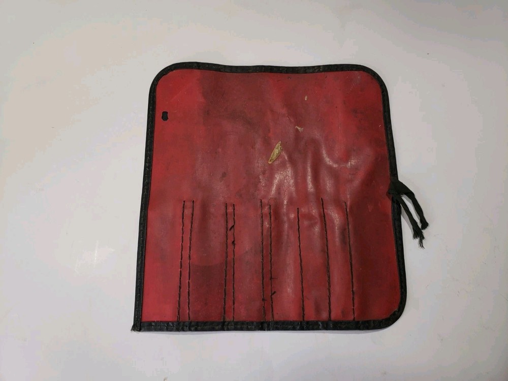 Vintage MILLER FALLS TOOLS Dyno-Mite Drill Bit Roll-Up Case