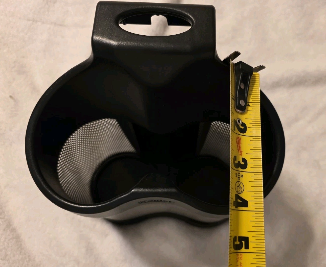 Polder Black Style Station Hot Tool Holder Bathroom Organizer