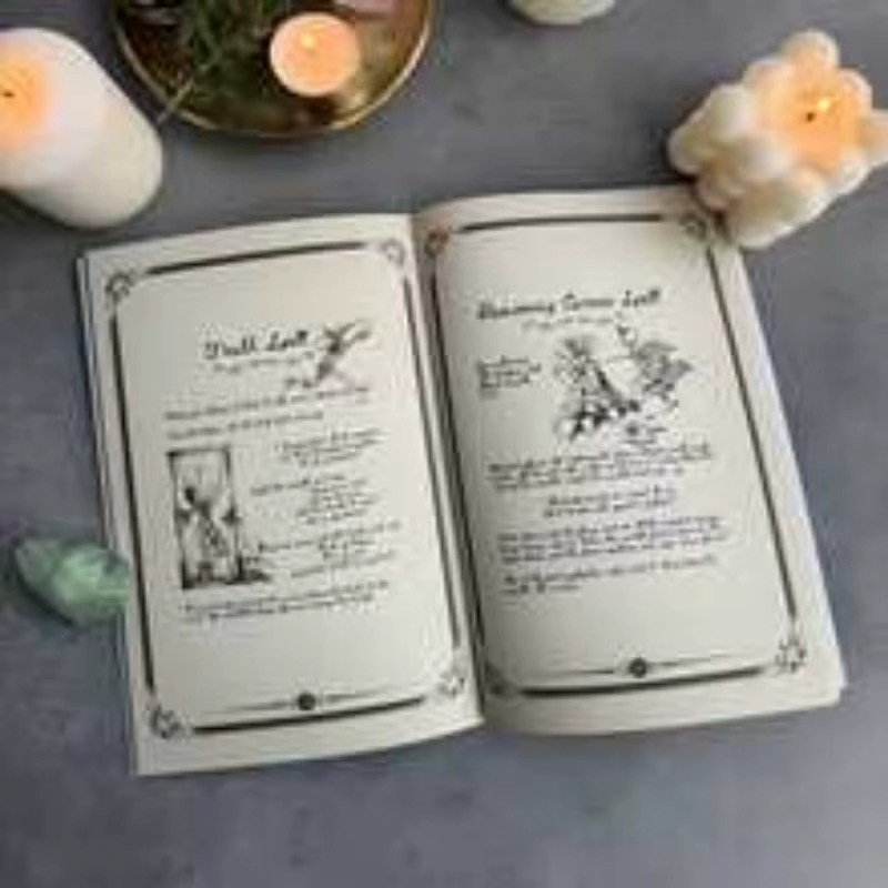 Old Witch Spell Book Spellbook Bundle Spells Witchcraft Magic Witch Wizard