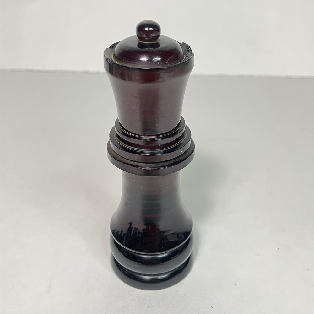 Vintage Translucent Ruby Red Lucite Chess Pieces 32 Staunton Style Mid Century