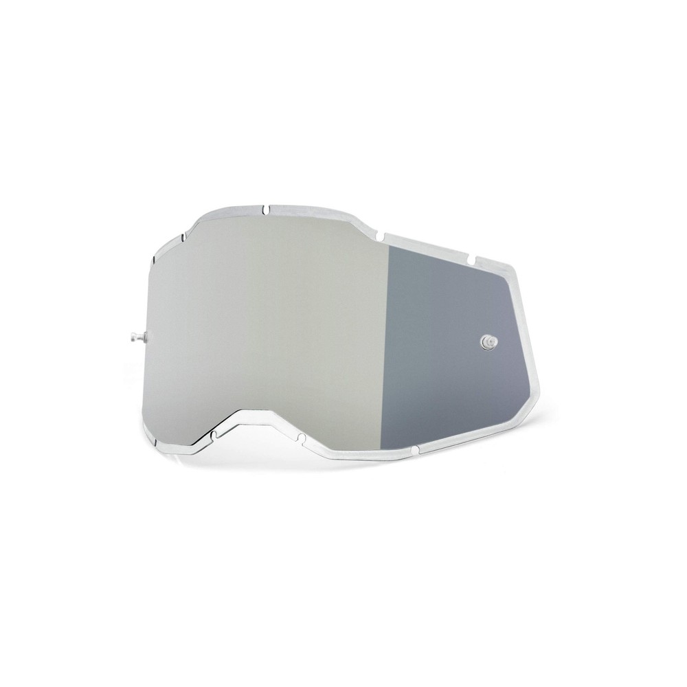 100% Goggle Replacement Lens  RC2/AC2/ST2 Compatible Injected Silver
