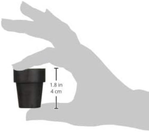 Medline Rubber Replacement Cane Tips Fits Most Canes With 3/4" Diameter - 2 Tips