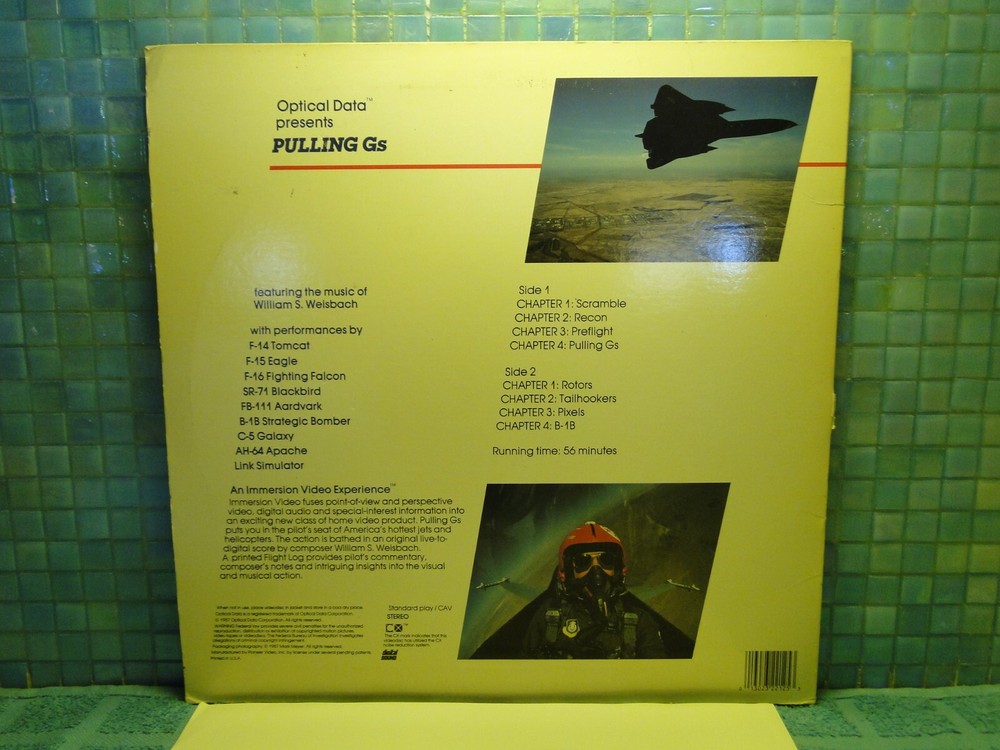 Pulling Gs Laserdisc -EXTRA LDs SHIP FREE