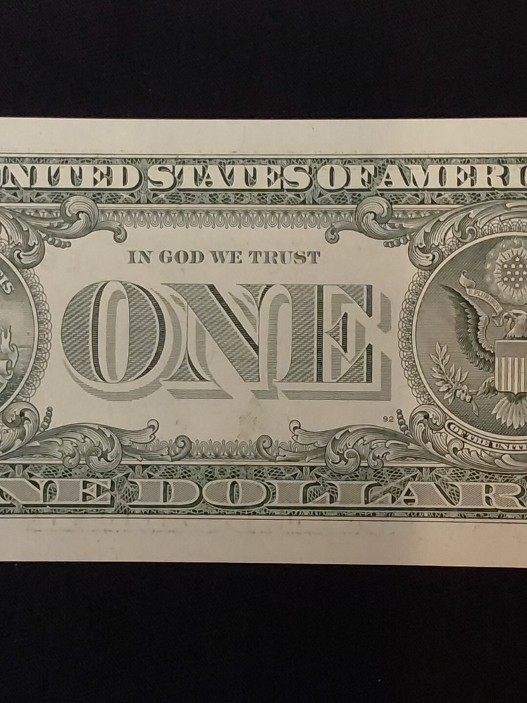 2003 $1 Federal Reserves Note Near Solid 6's Crip Uncirculated Awesome Note!!