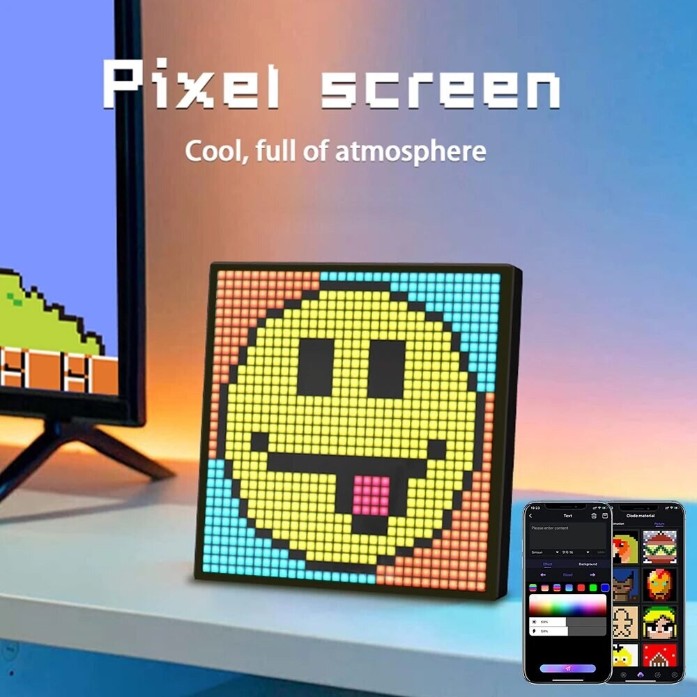 pixel stand night light