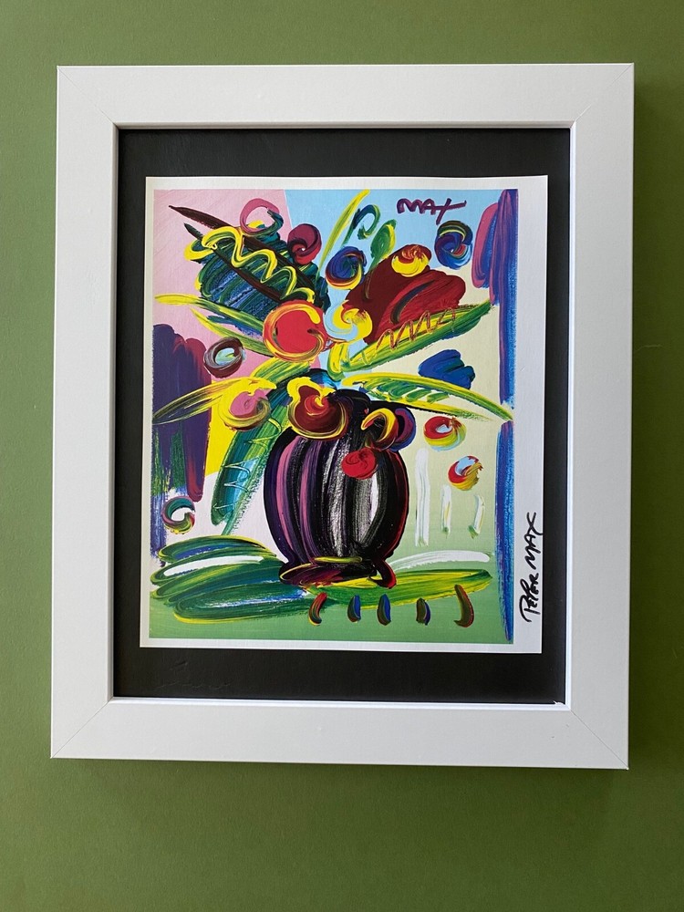 PETER MAX + BEAUTIFUL +  SIGNED PRINT  + NEW FRAME