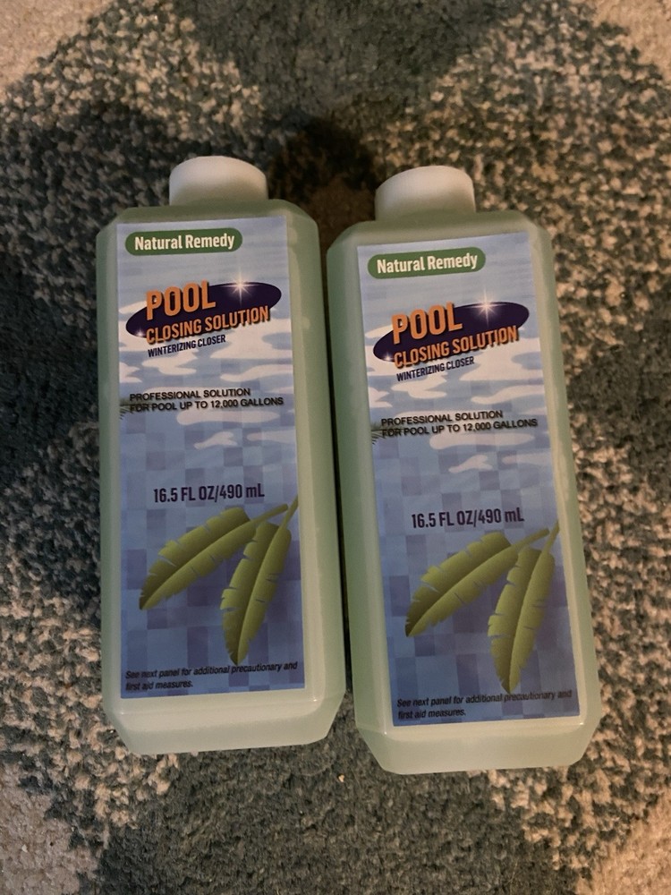 Pool Closing Solution Natural Solution 16.5 Fluid Oz Green Liquid 2 Pack