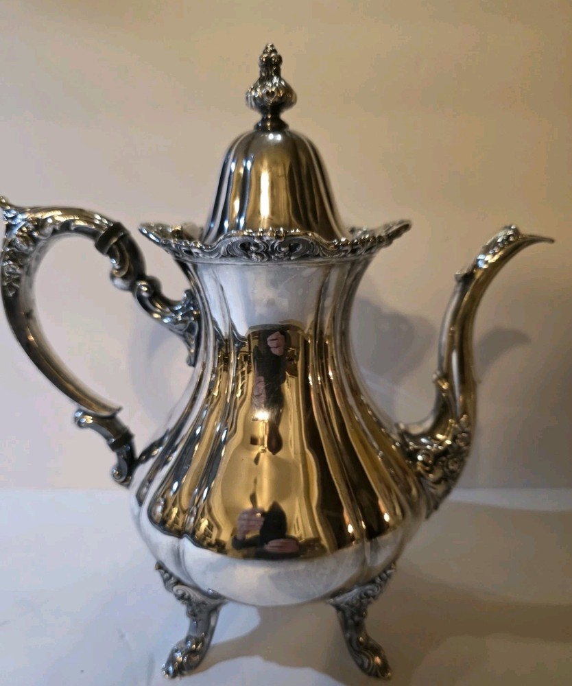 WALLACE Rose Point 1200 TEAPOT Silverplate