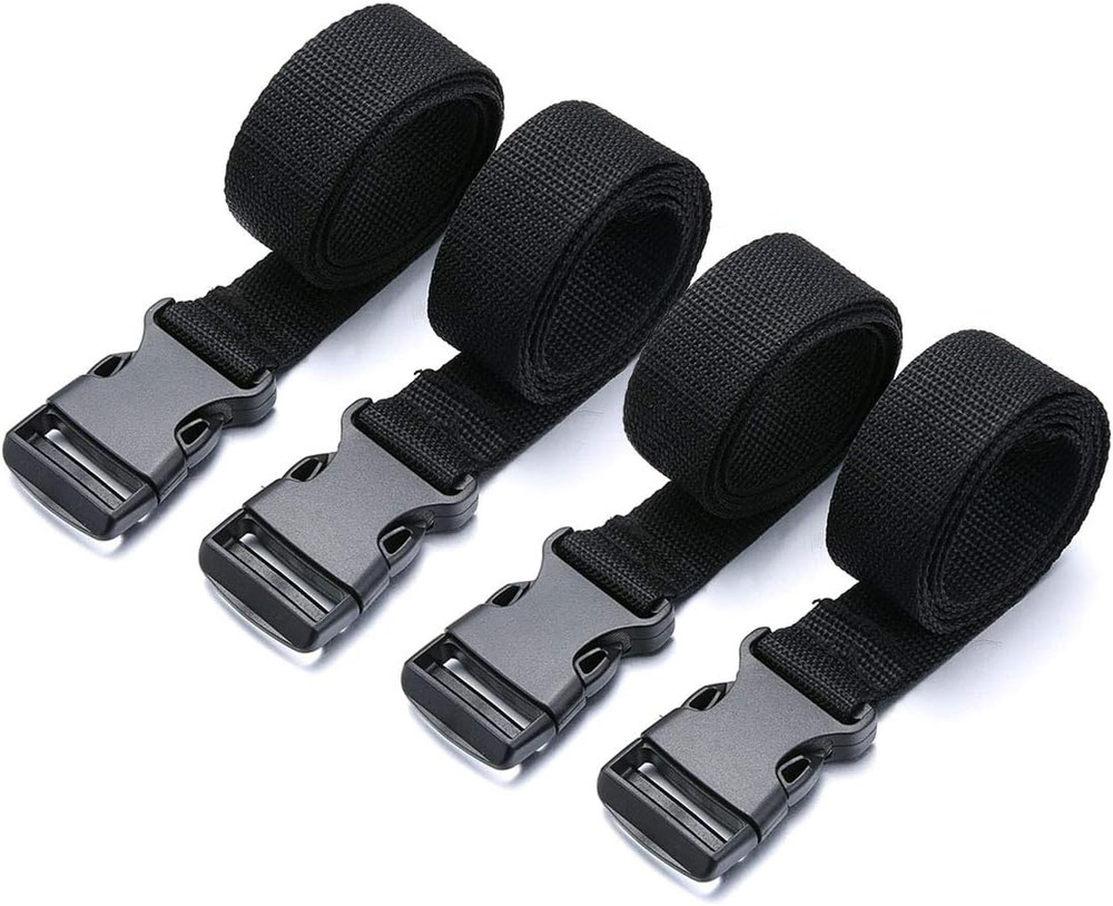 Backpack Accessory Strap 4PCS 1.5X40Inch Black Utility Straps with Quick-Release
