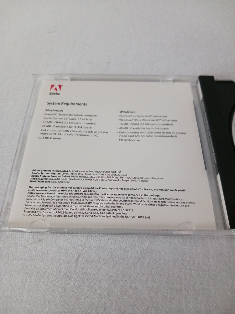 Adobe Photoshop 5.0 CD 1998 Limited Edition - EUC