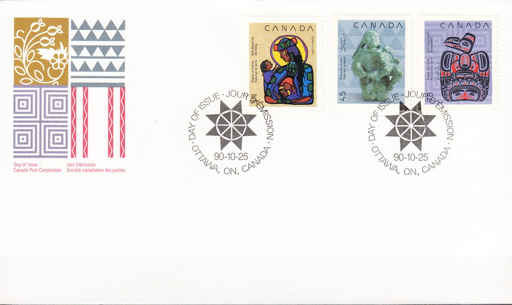 W CANADA 1294-1296 FDC CHRISTMAS NATIVITY