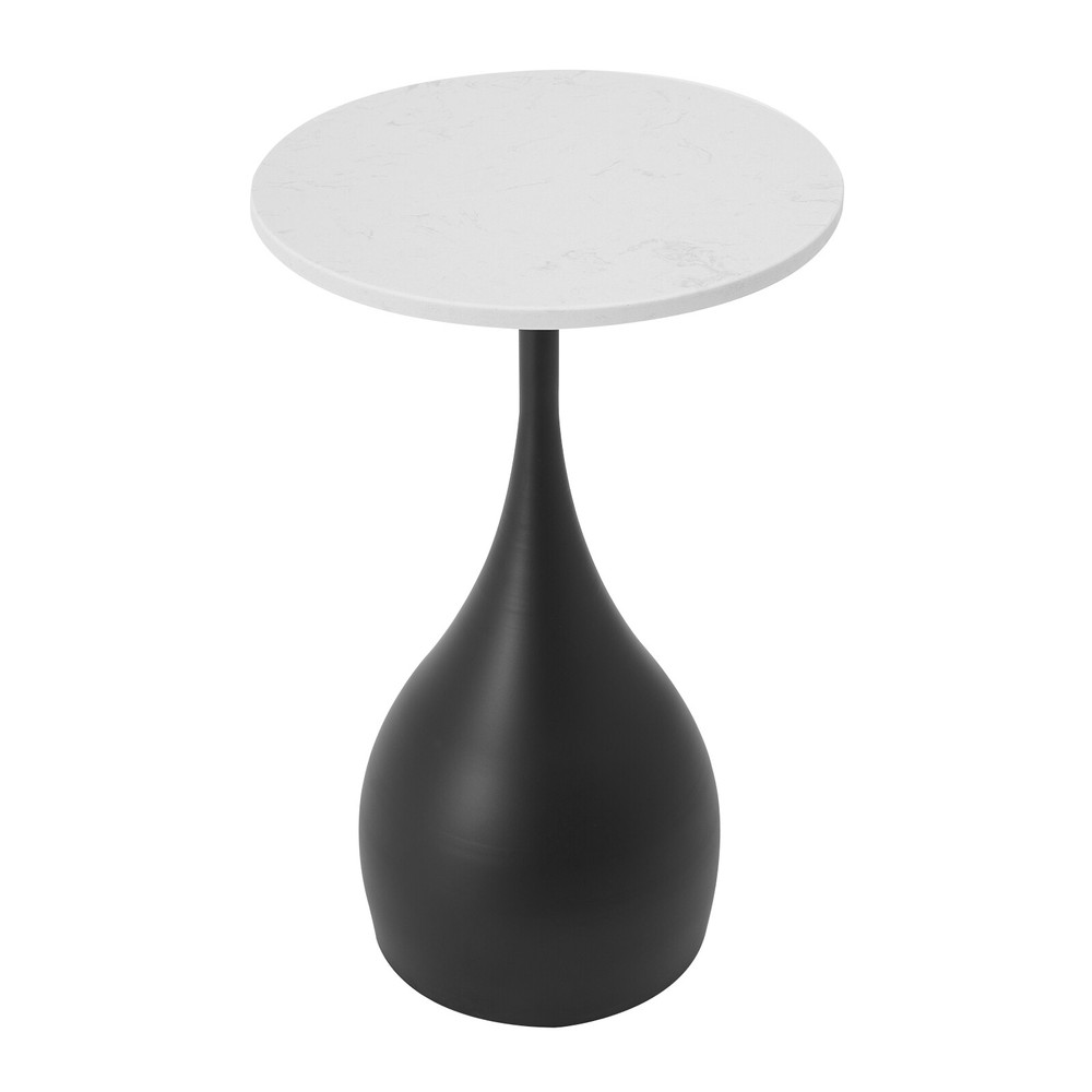 Modern Sofa Side Table, Round Accent Table, Round End Table for Small Spaces