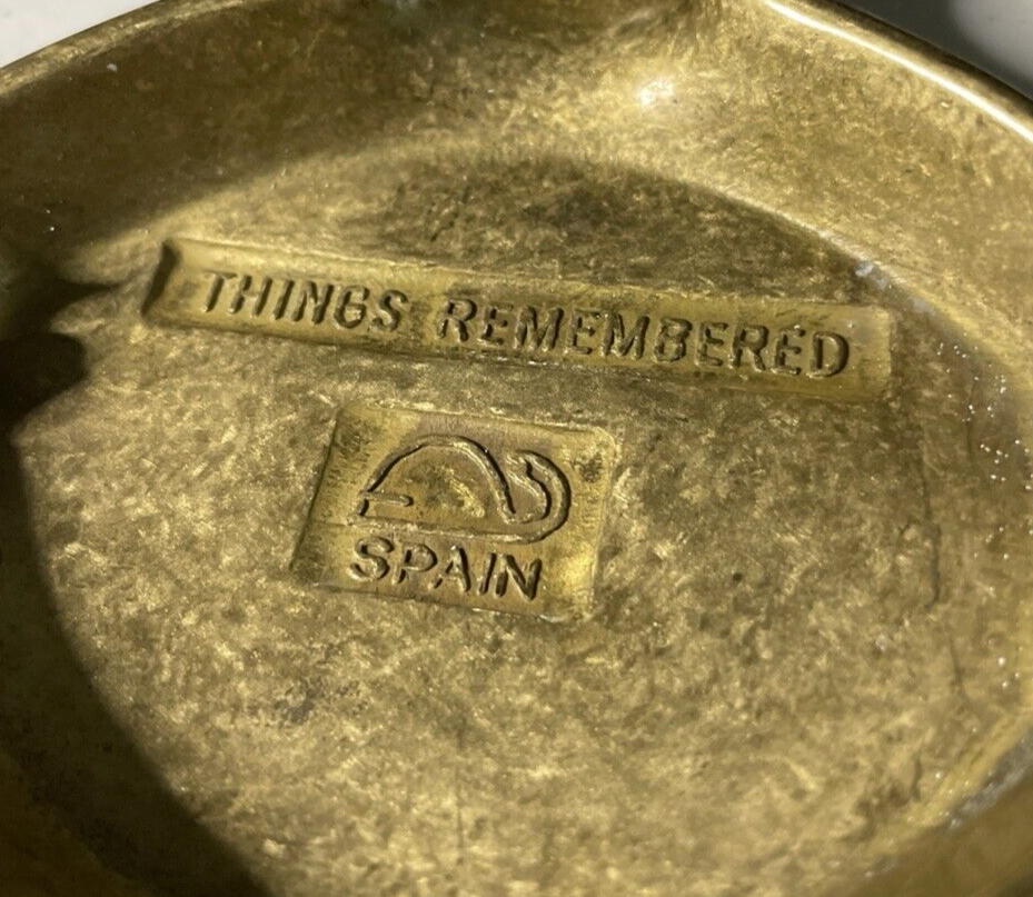 THINGS REMEMBERED Solid Brass Door Knocker Engraved w/ Scottish Term BIDE A WEE