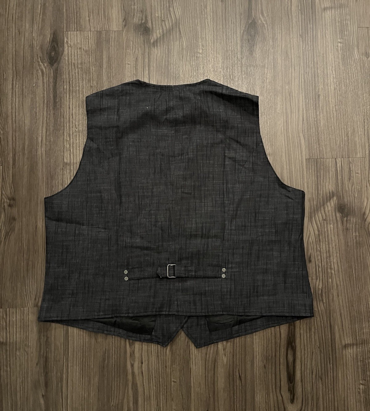 Chef Works Urban Collection Fairfax Vest Black Gray Button Front 2XL NWT
