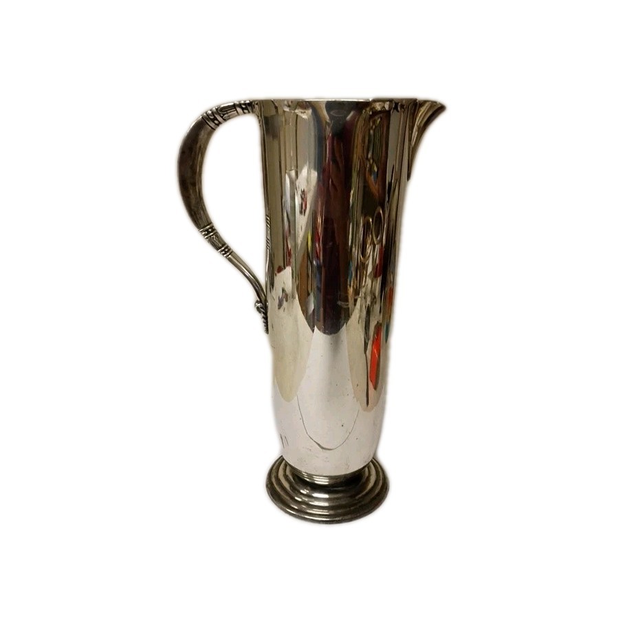 MODERNIST MCM SILVER PLATE TROPICAL MARTINI PITCHER INTERNATIONAL SILVER #8143