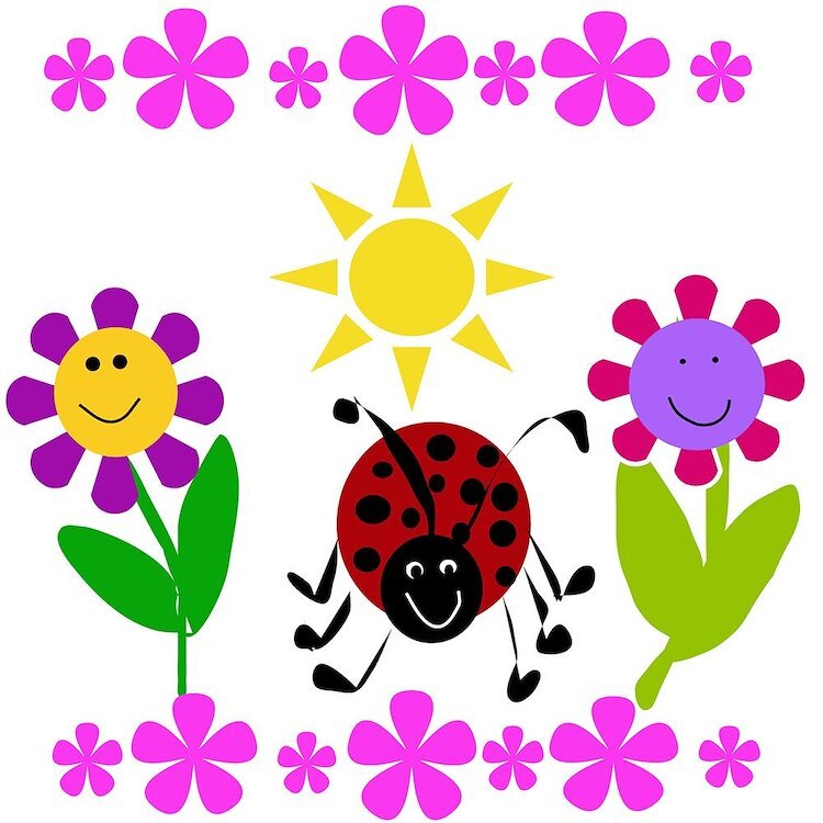 CafePress Ladybug Summer 10" Wall Clock (1135651992)