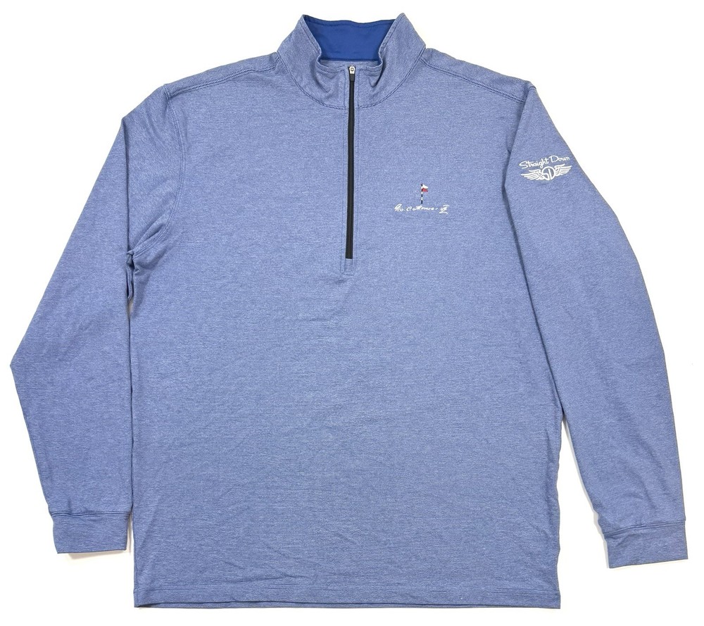 Straight Down Mens 1/4 Zip Pullover George C Thomas Golf Size XL Performance