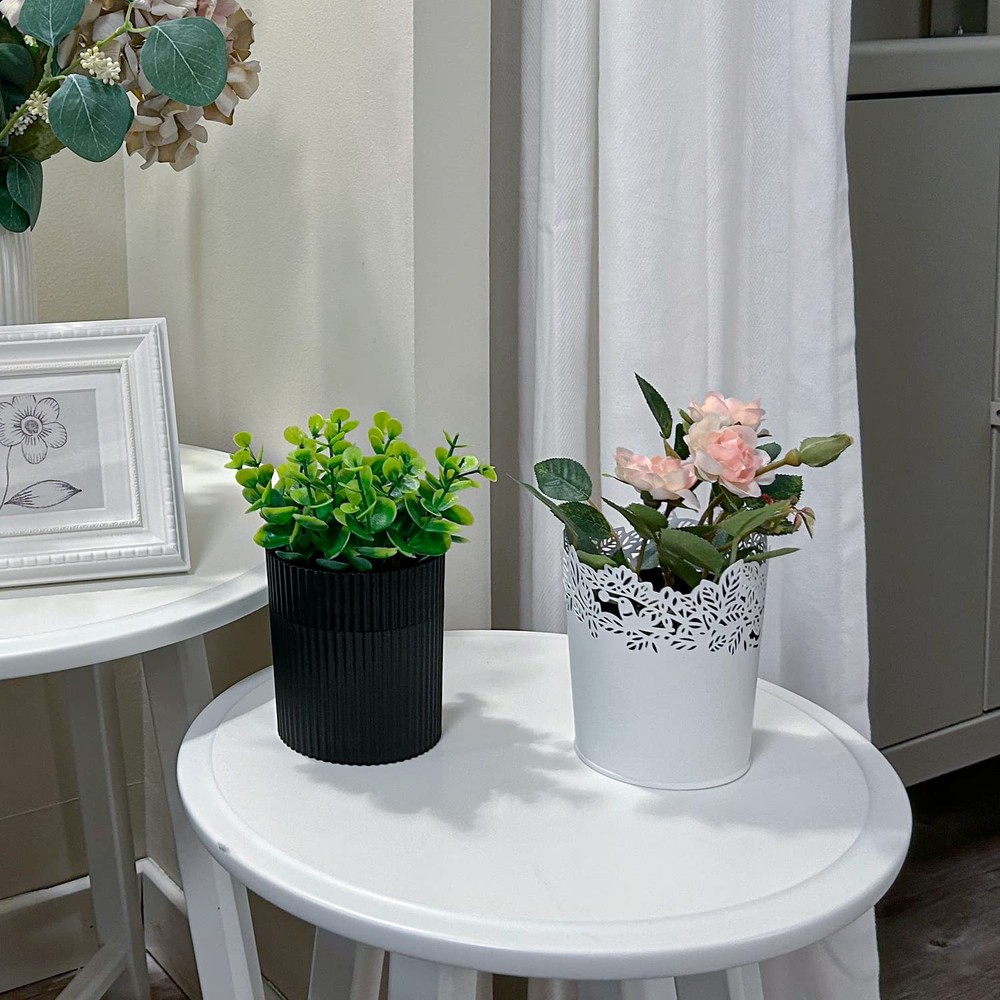 Denture Bath, Invisible Denture Case Designed As Artificial Eucalyptus Potted...