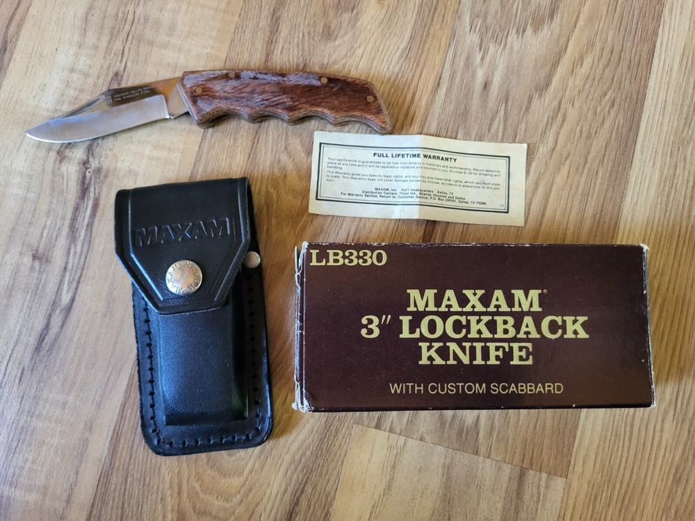 Vintage Maxam 3" Lockback Knife LB330