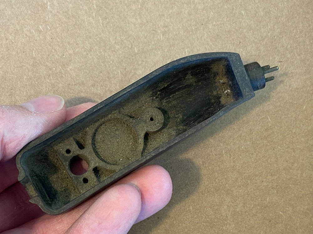 Vintage Garrard Brown Bakelite Headshell Mono 3-pin