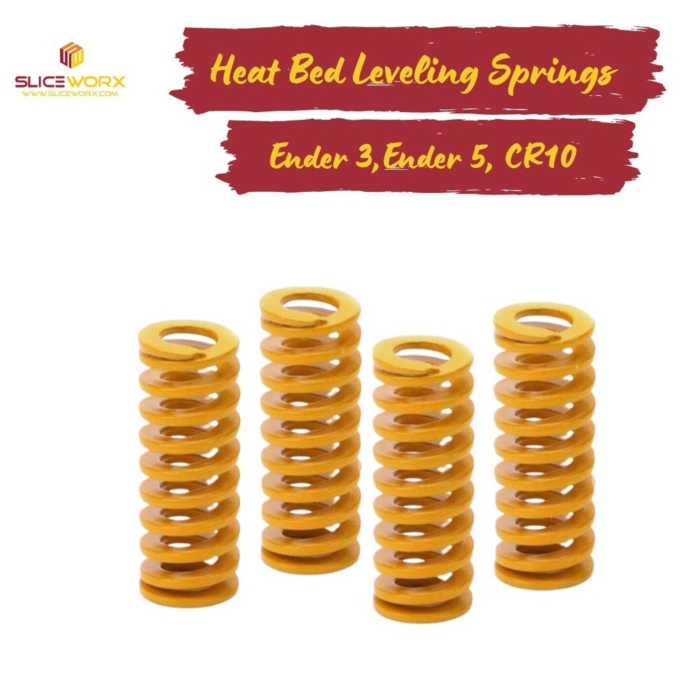 3D Printer Heated Bed Spring Leveling, 4PCS, Upgraded Strength, CR-10S, Ender3