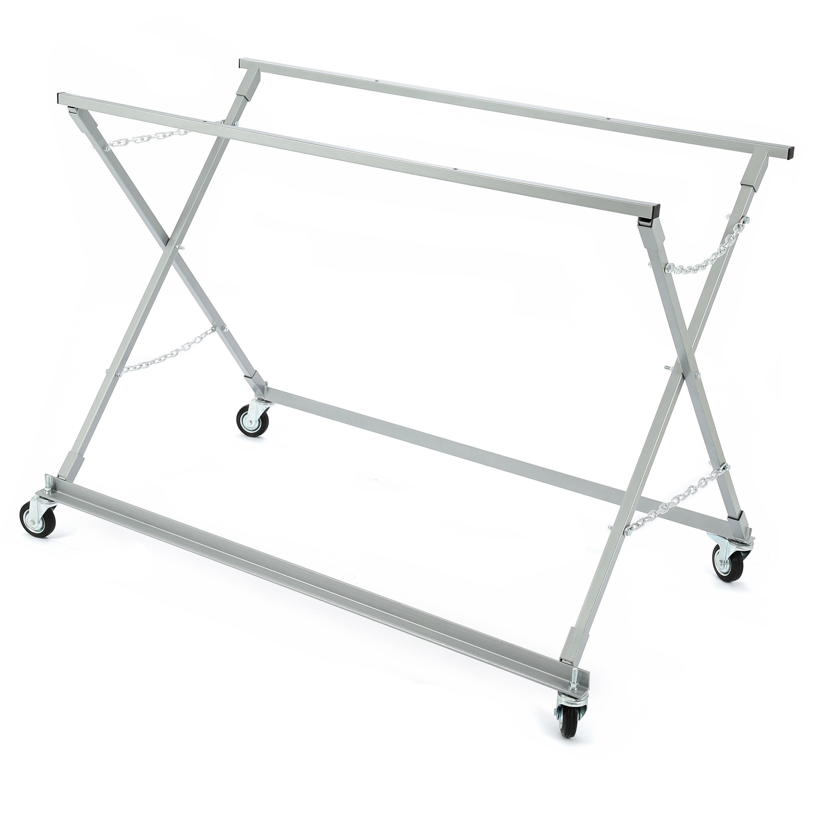 Folding Pickup Truck Bed Stand Dolly W/ Wheels Garage Vehicle Mechanic Repair