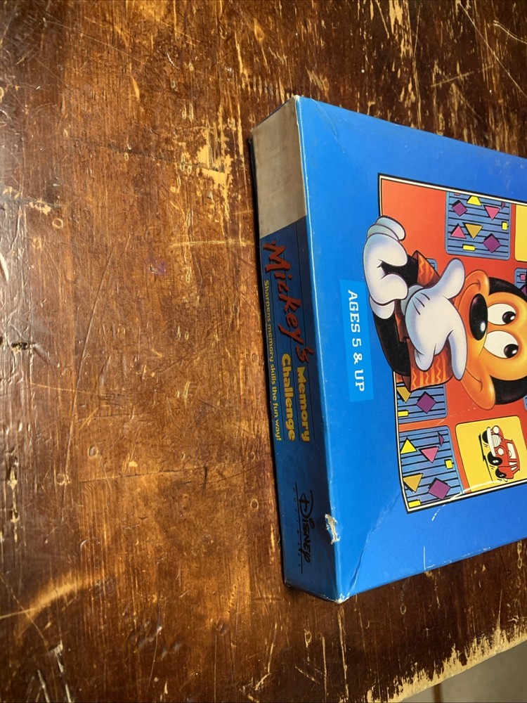 Disney Mickey’s Memory Challenge Vintage Computer 3.5” Game Disk -IBM, PC, Tandy