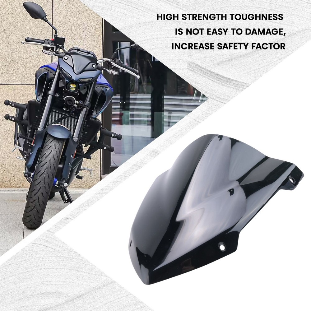 Motorcycle Wind Shield Wind Guard Screen Deflector with Bracket fo6344