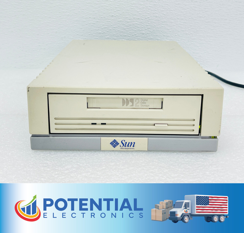 Sun Microsystems 599-2105-01 DDS-3 Data Storage External Tape Drive (READ)