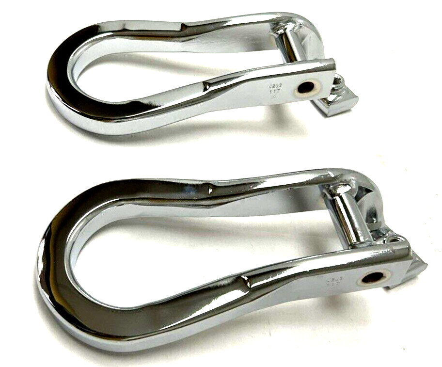 84072464 OEM GM Chrome Recovery Tow Hooks 15-2019 Silverado Sierra 2500 3500 HD