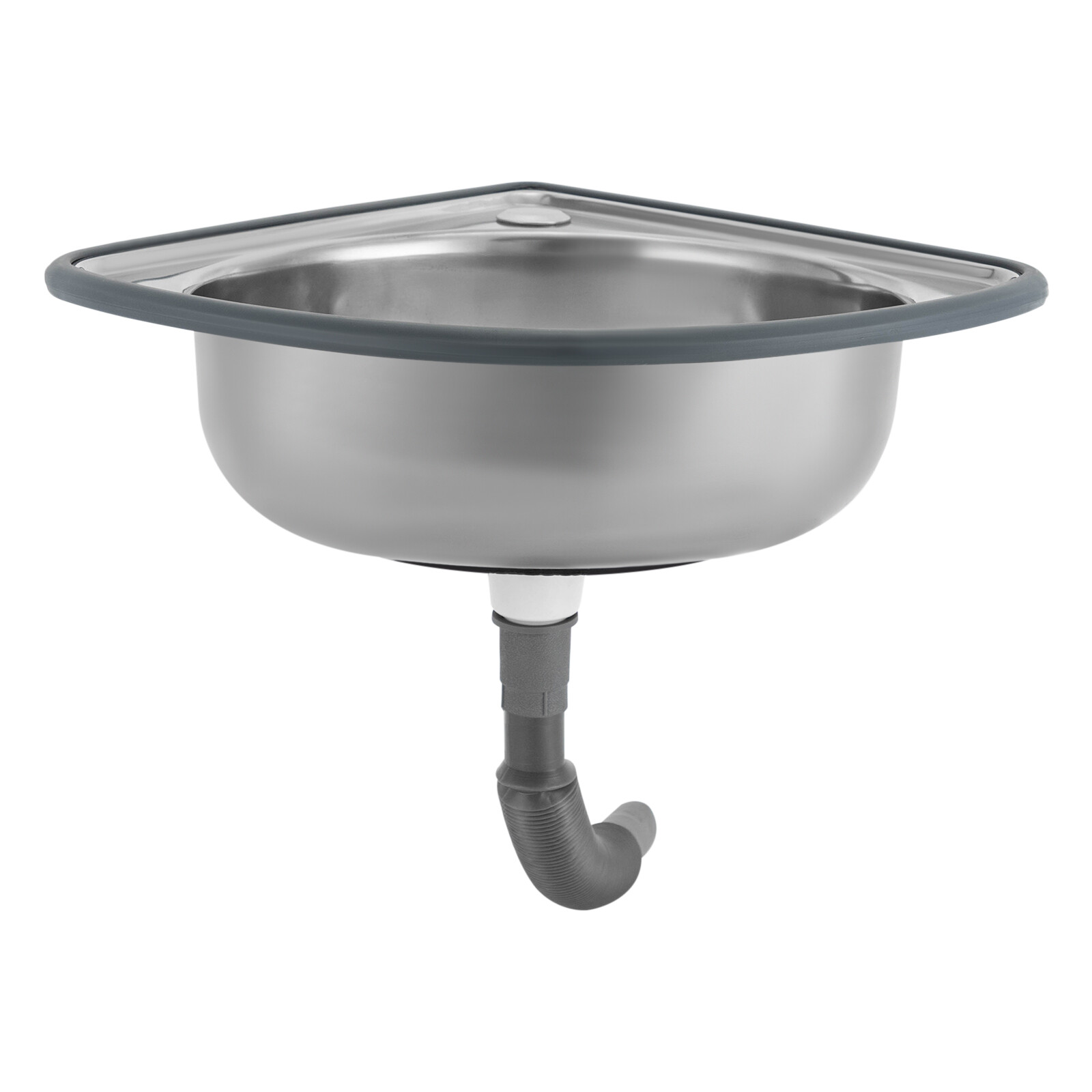 Corner Narrow Sink Stainless Steel Bar Sink RV Triangle Kitchen Bathroom Sink