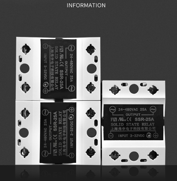 Single-phase solid state relay SSR-25 10A~90A solid state relay DC control AC