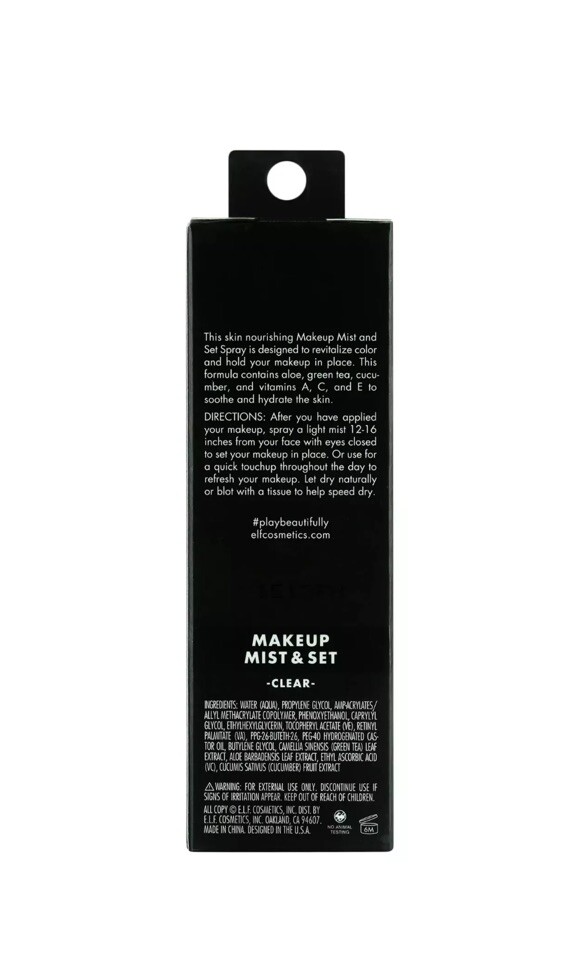 e.l.f. Makeup Mist & Set, Hydrating Setting Spray For Setting & Reviving Makeup.