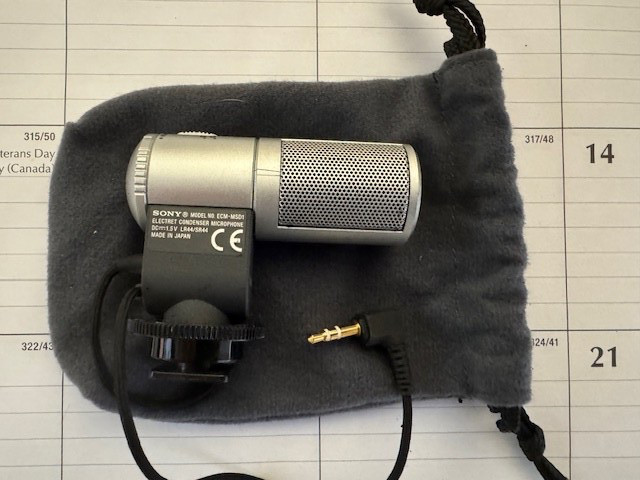 Sony Stereo  Mic for Camcorder or Whatever