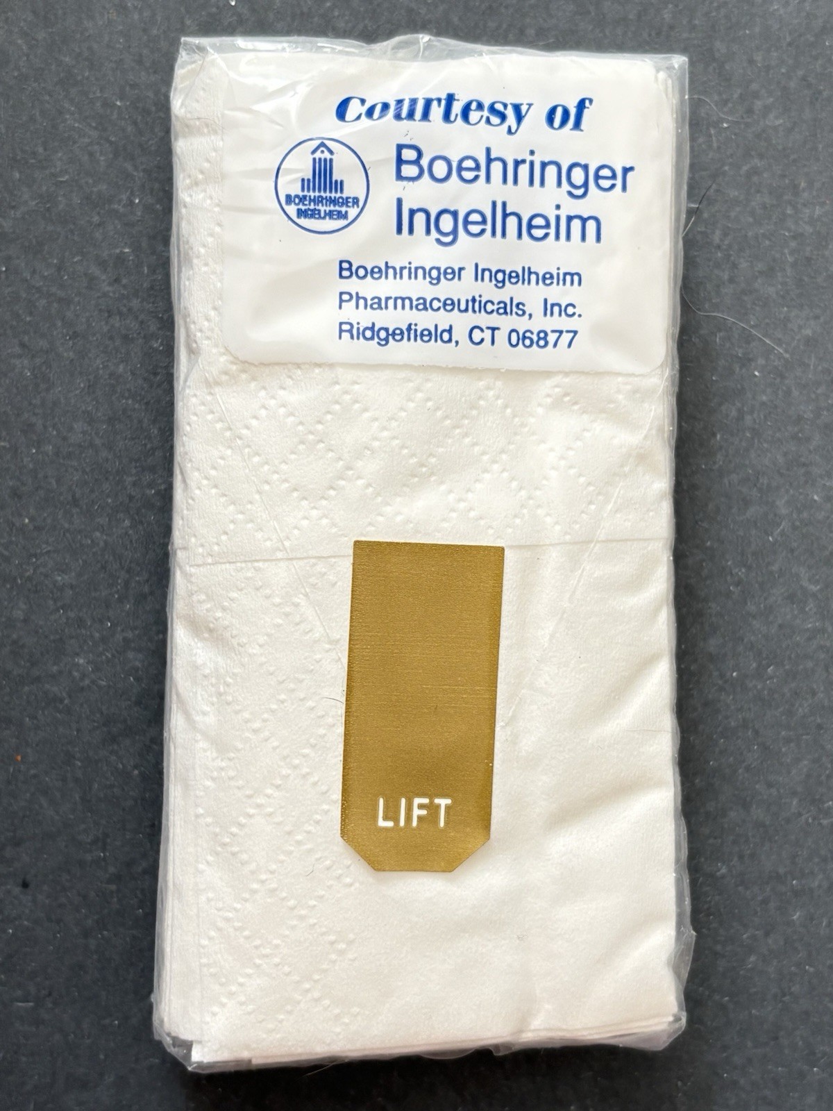 Vintage Atrovent Pocket Pack Tissue Pharmaceutical Promo Anthropomorphic Nose