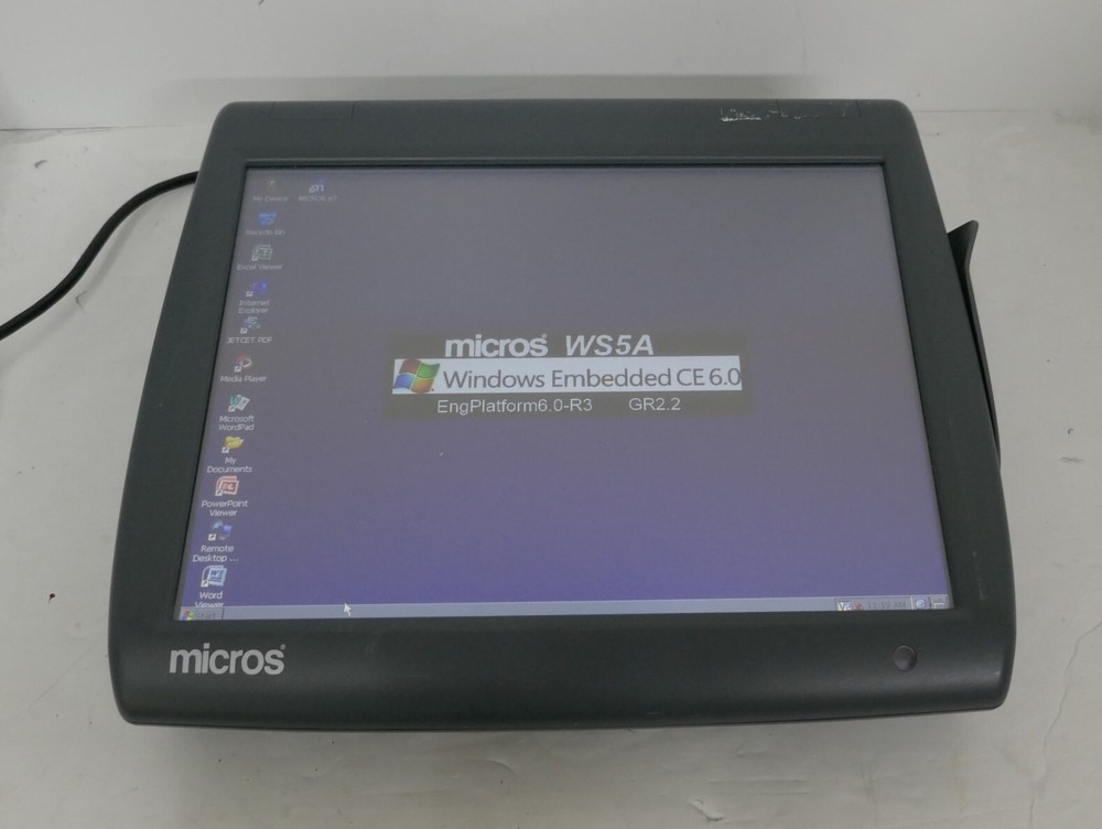 Micros WS5A Workstation Touchscreen POS Terminal/Register 400814-101 No Stand
