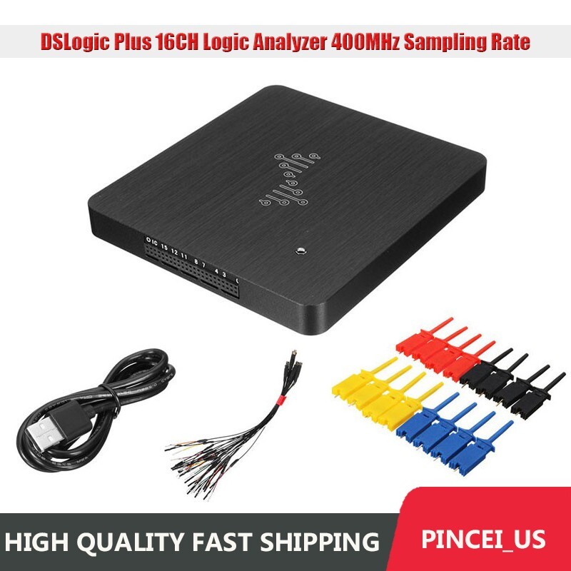 DSLogic Plus 16CH Logic Analyzer USB2.0 400MHz Sampling Rate 256Mbits pe66
