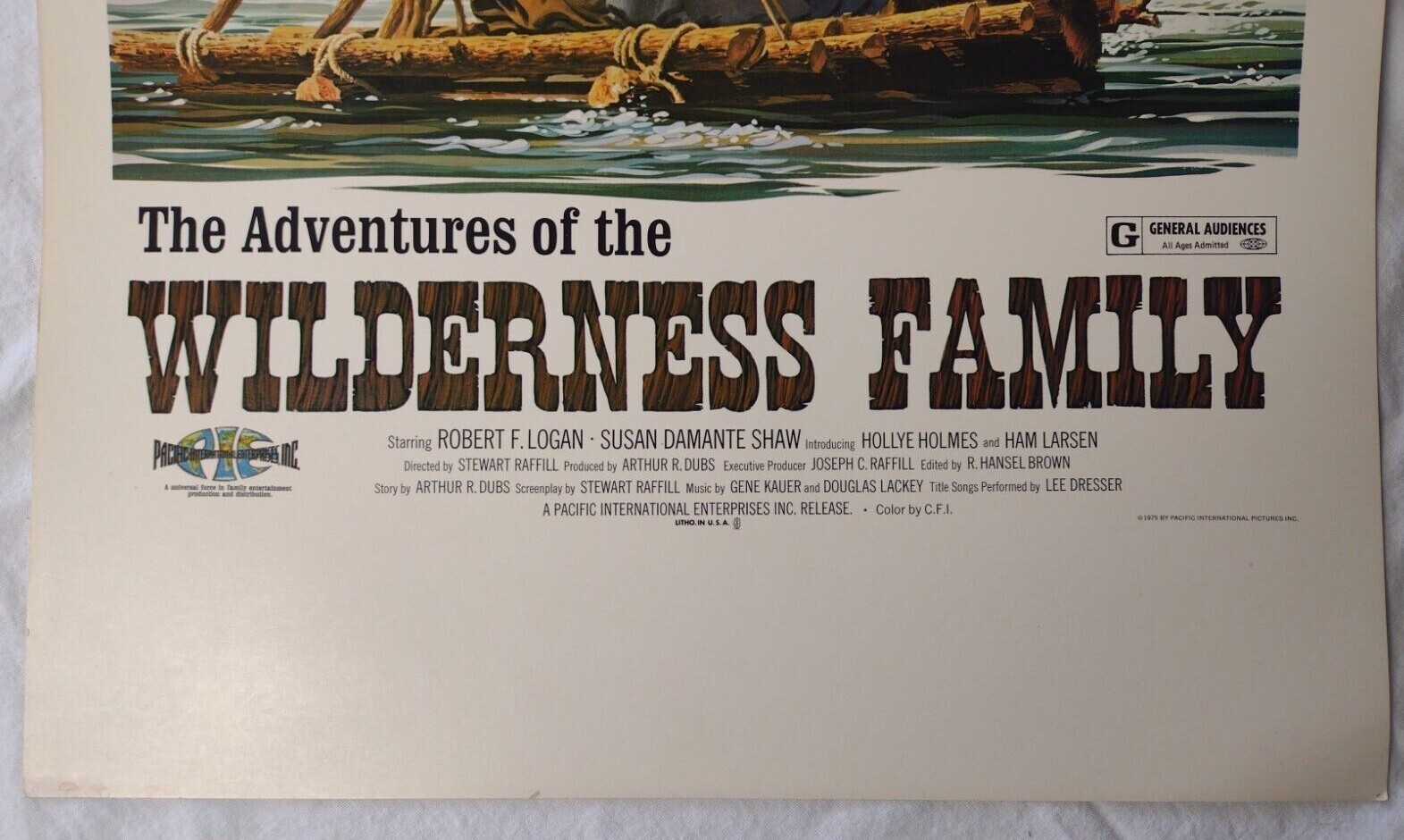 New Old Stock '75 Adventures Of The Wilderness Family 14x22 Theater Movie Poster